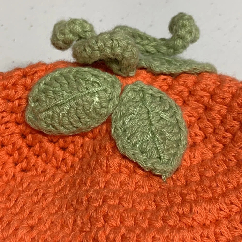 Janie and Jack Pumpkin/Carrot Beanie